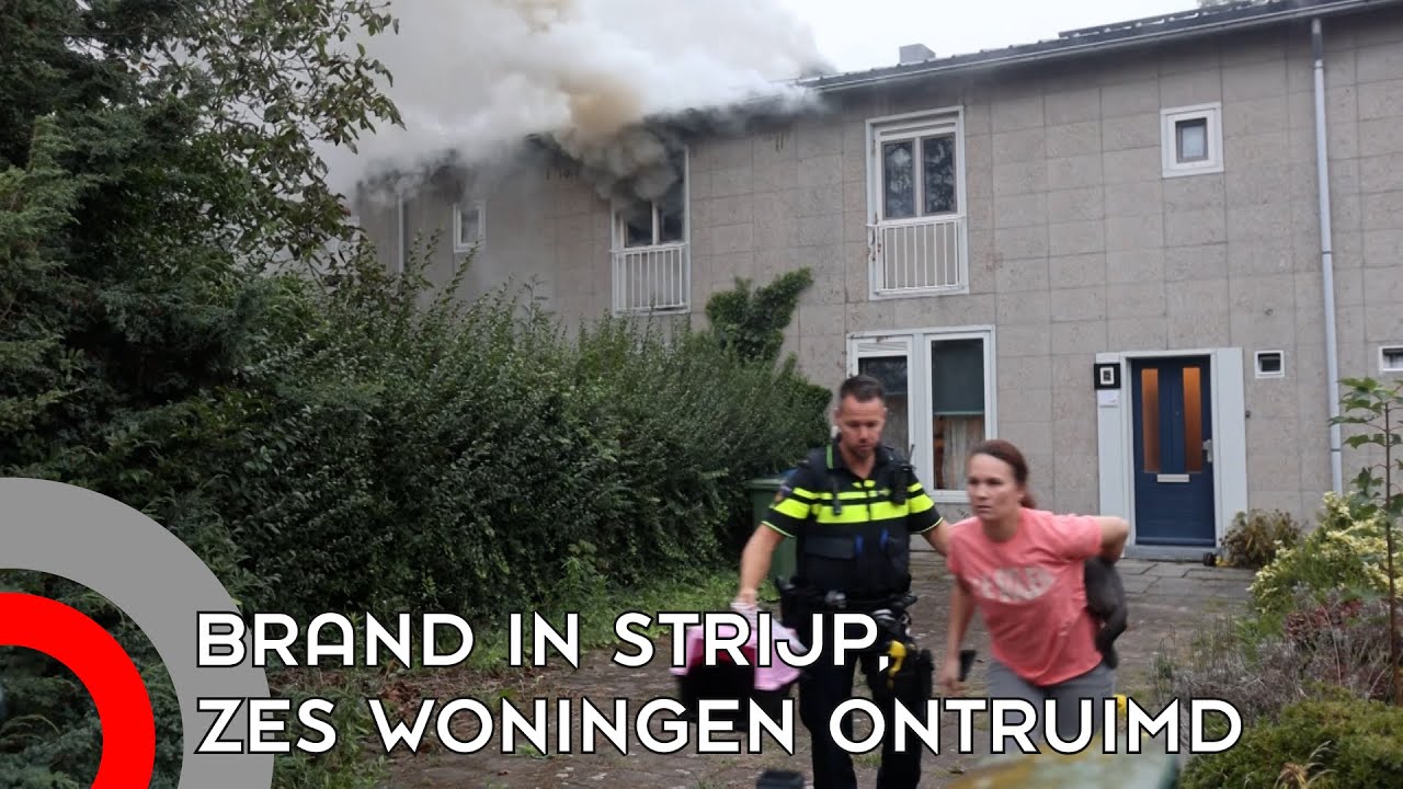 Brand in huis Strijp, zes woningen ontruimd