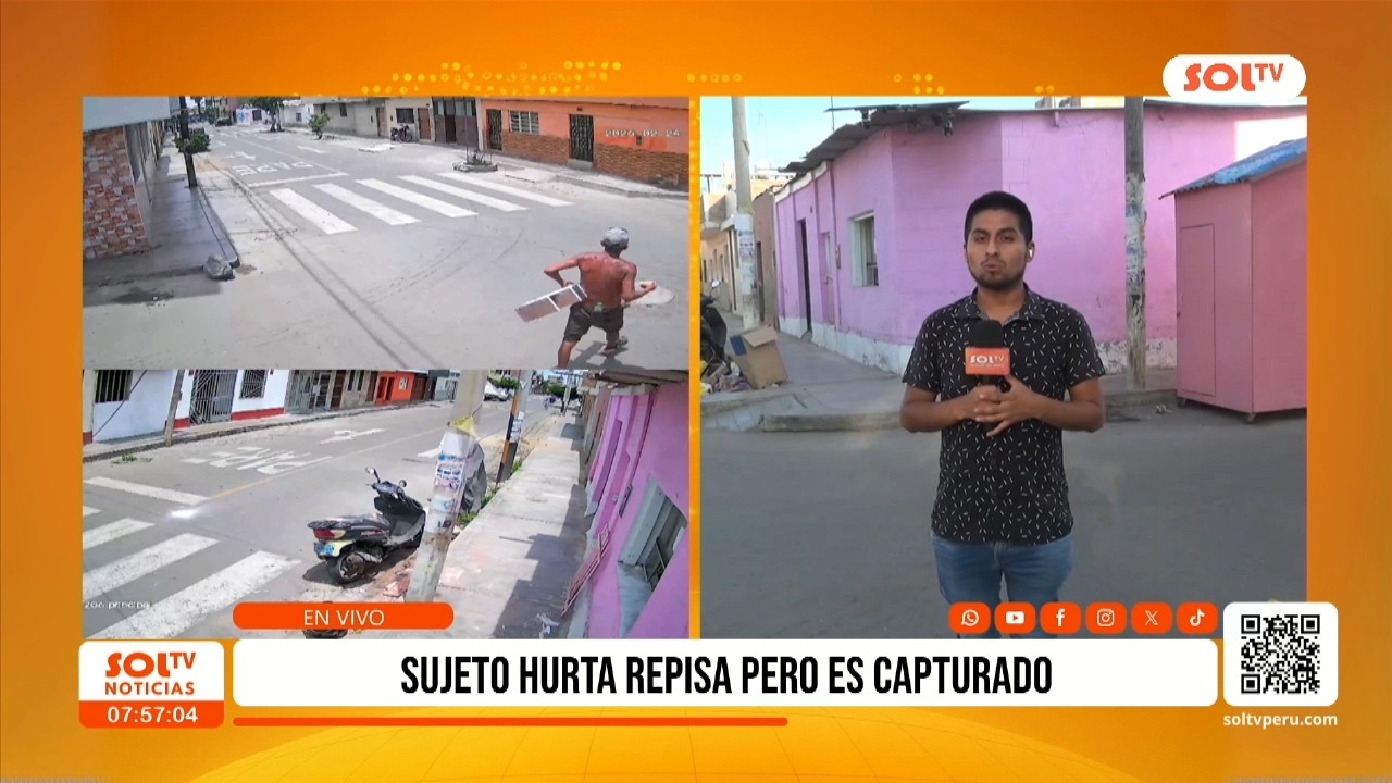 Trujillo: sujeto es detenido tras robar repisa
