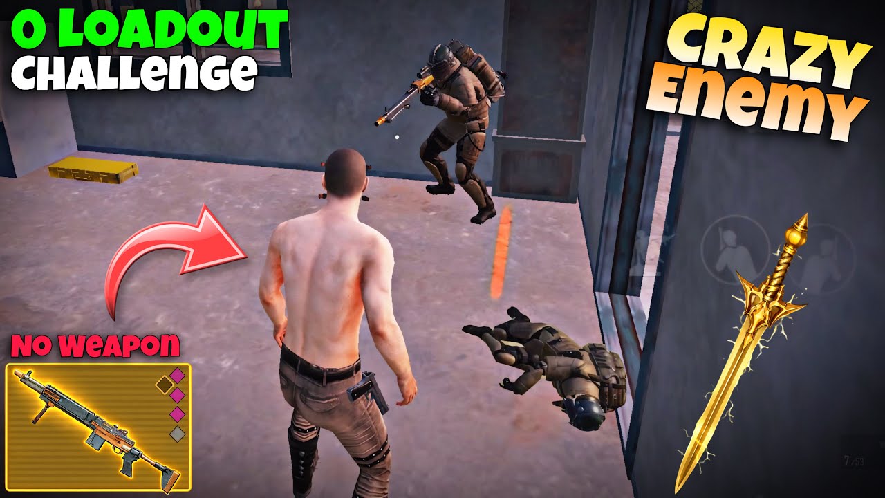0 Loadout challenge without Armor & Weapon🥵 | PUBG METRO ROYALE