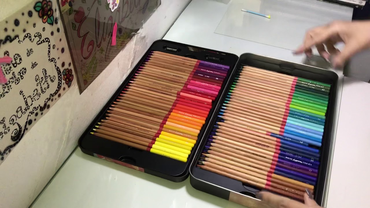 Minha coleção de lápis de cor parte 1.