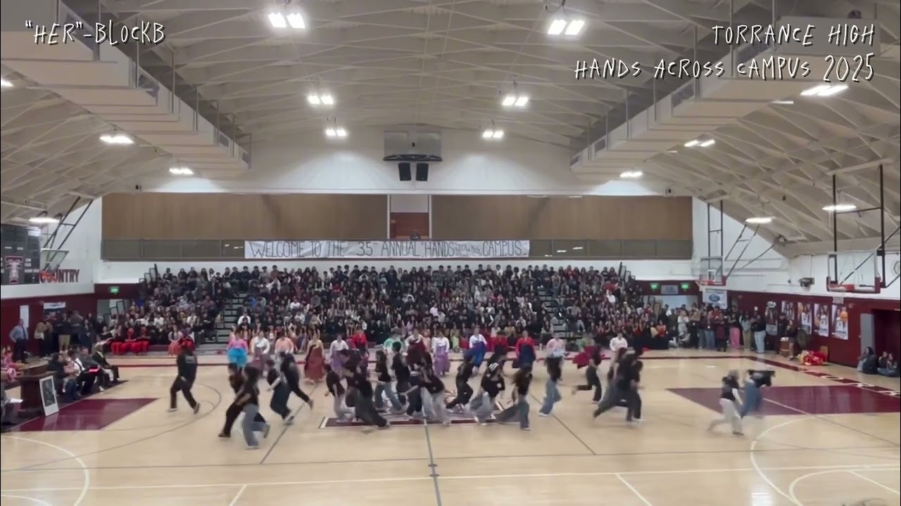 [K-POP & FAN DANCE] 2025 Hands Across Campus Performance || Torrance High School Korean Culture Club