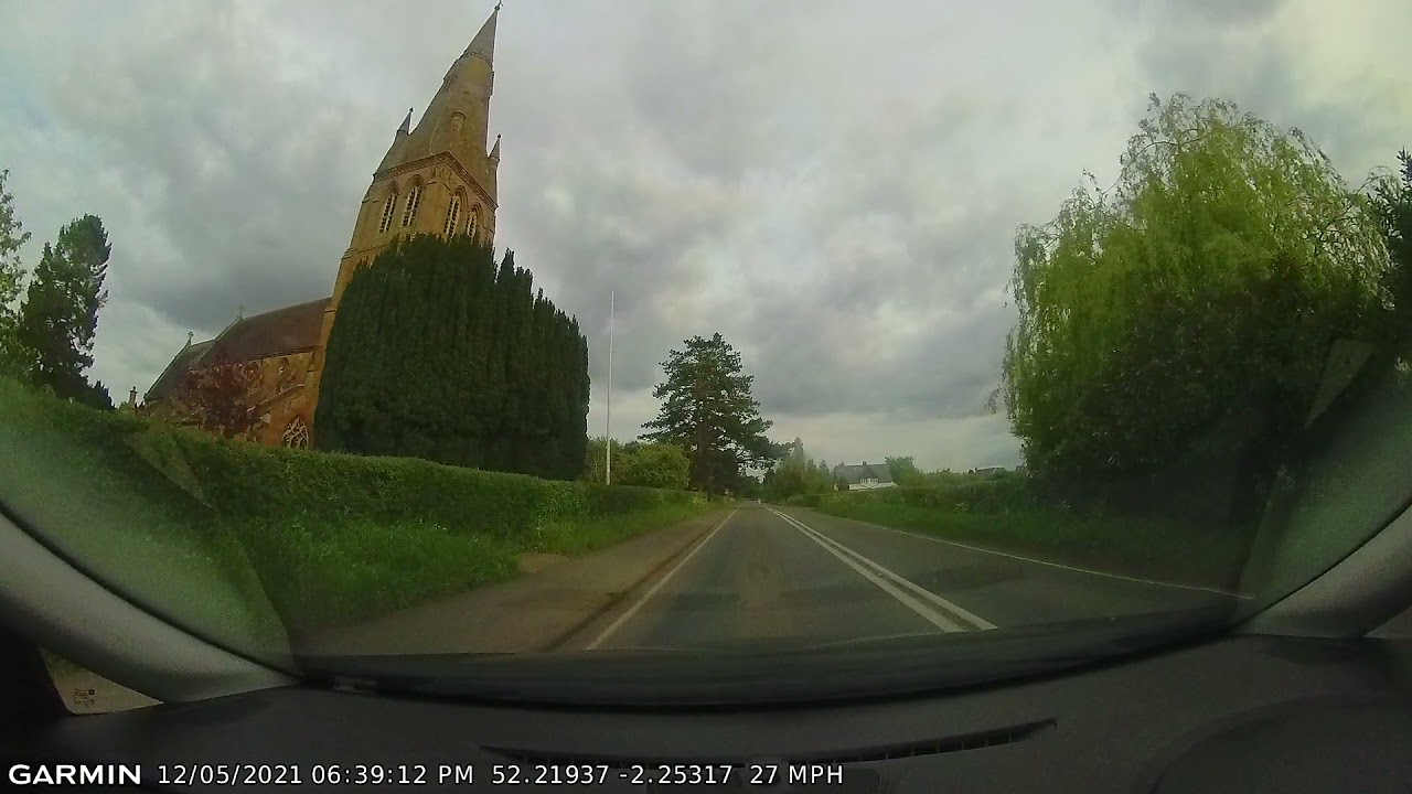 Worcestershire, dash cam drive