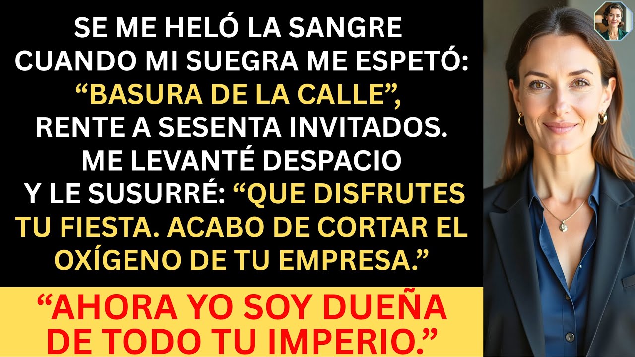 Mi Suegra Millonaria Me Llamó “Basura” en la Cena — Así que Compré Su Empresa y la Despedí