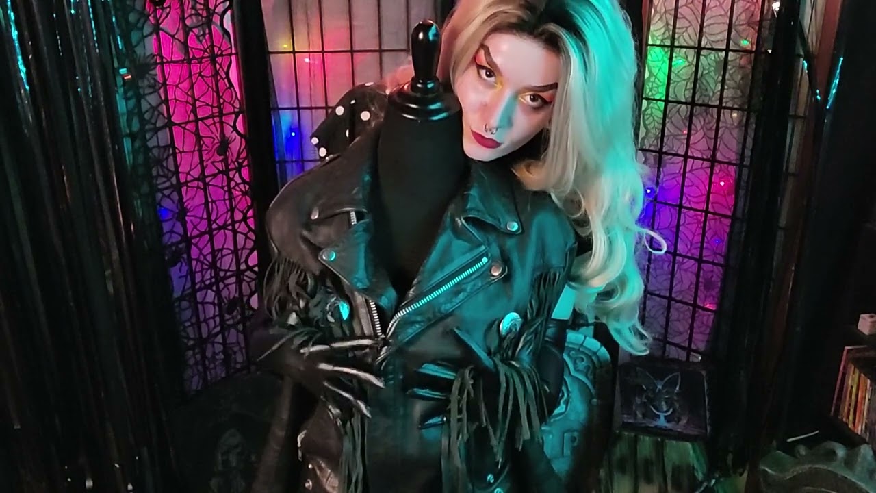 ASMR | LEATHER JACKET MASSAGE + HUGS (GLOVES/ NO TALKING)