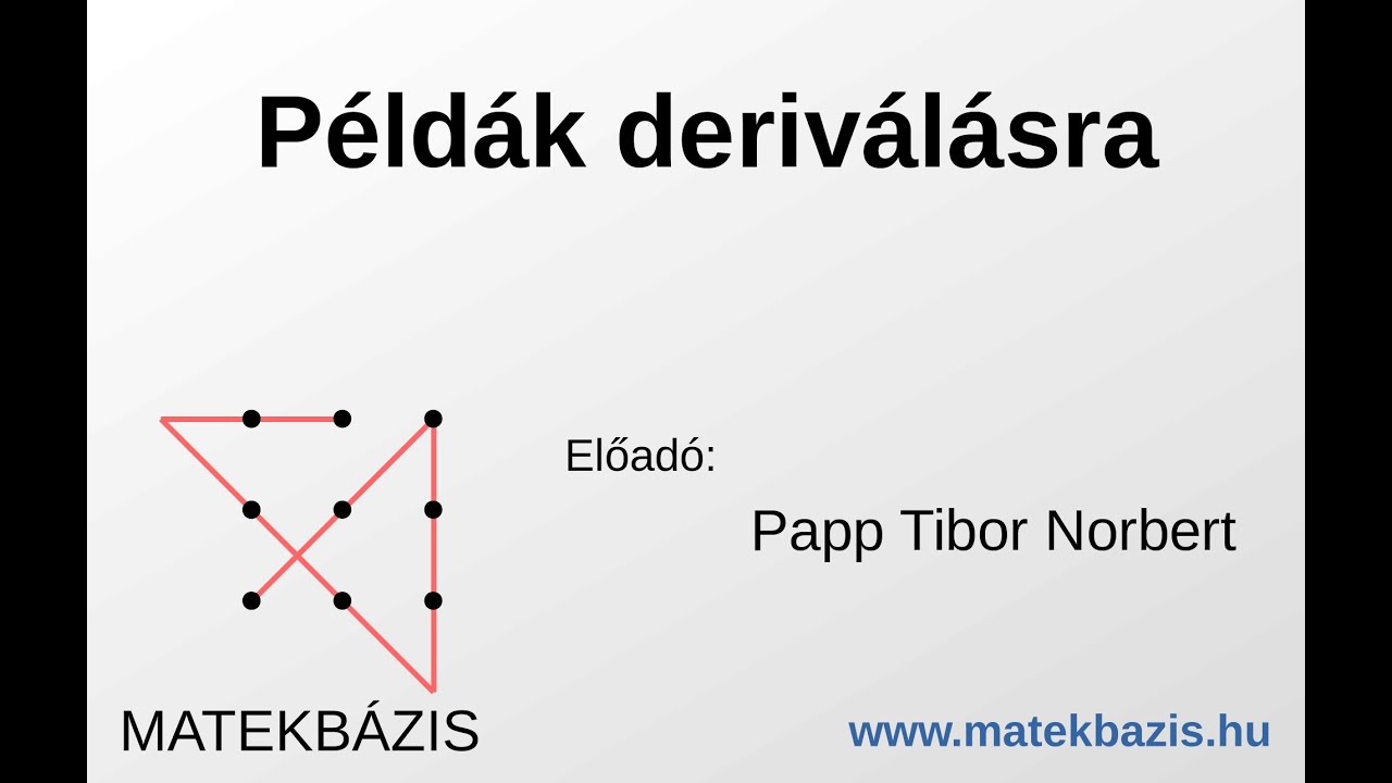 Deriválás II. - Példák