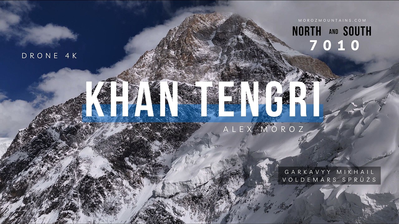 KHAN TENGRI 7010 m, from north to south  (season 2024)