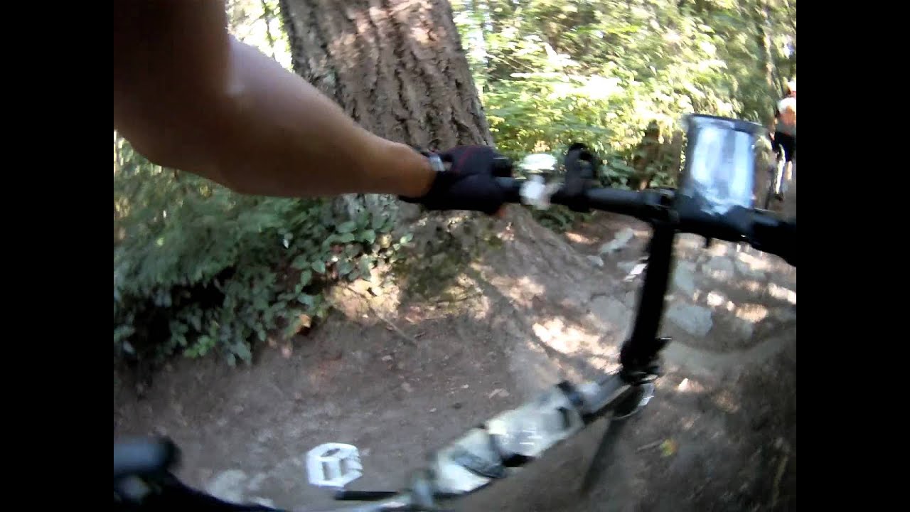 Riding the North Road Trail - Burnaby Mountain