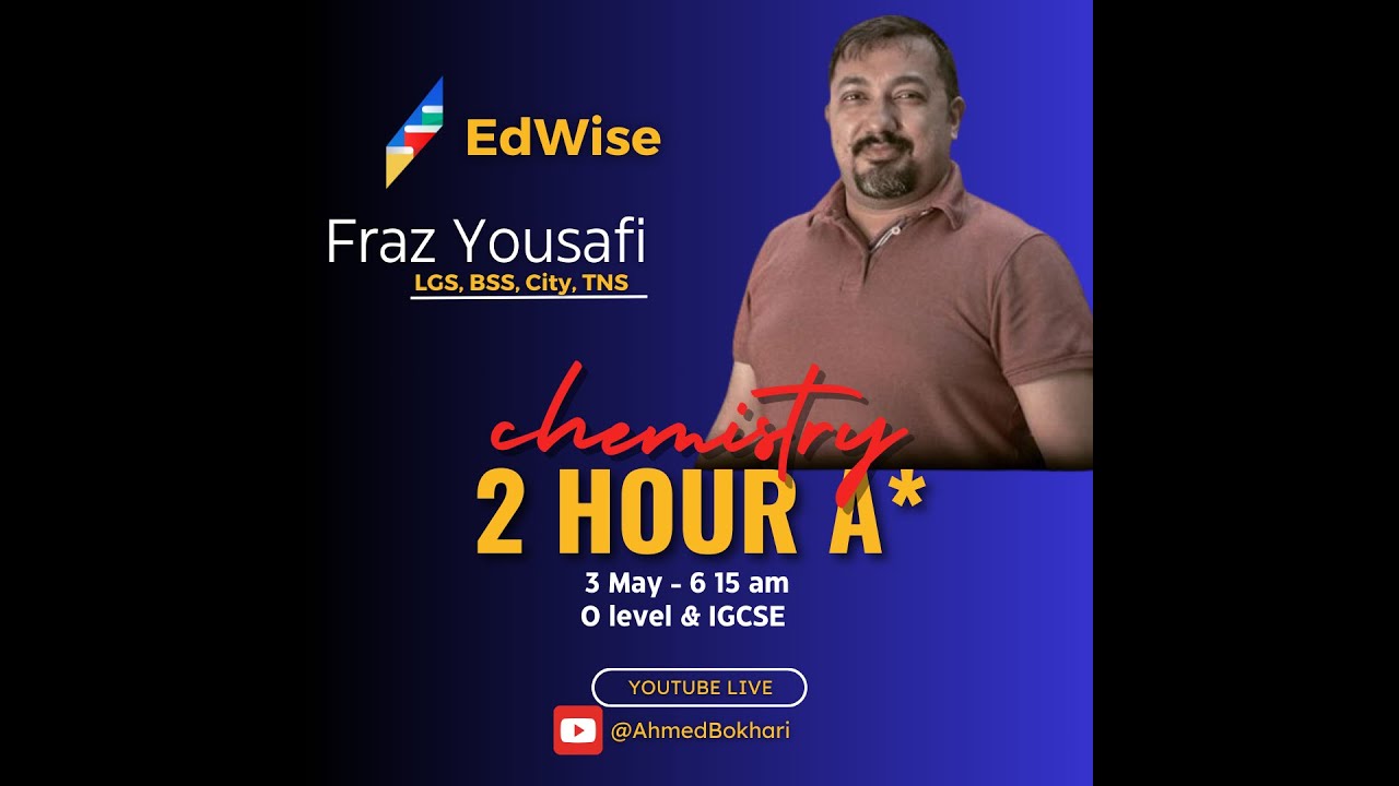 Chemistry Workshop | Fraz Yousafi | O level & IGCSE
