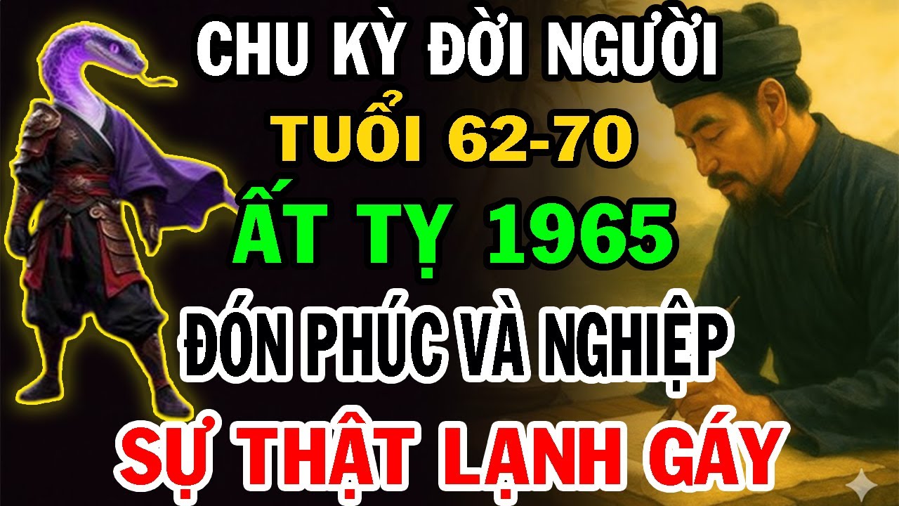 Cảnh Báo Quan Trọng Ất Tỵ 1965 Từ 62 Đến 70 Tuổi CHƯA TỪNG TIẾT LỘ.Vì Sao 62đến 70 Là Bước Ngoặt