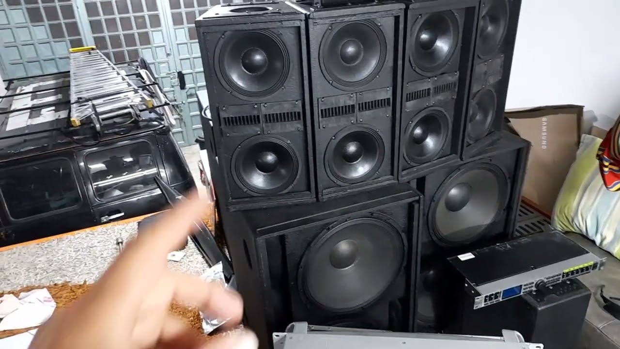 Proyecto Line Array ACTIVO autoamplificado con SANWAY parte 16 