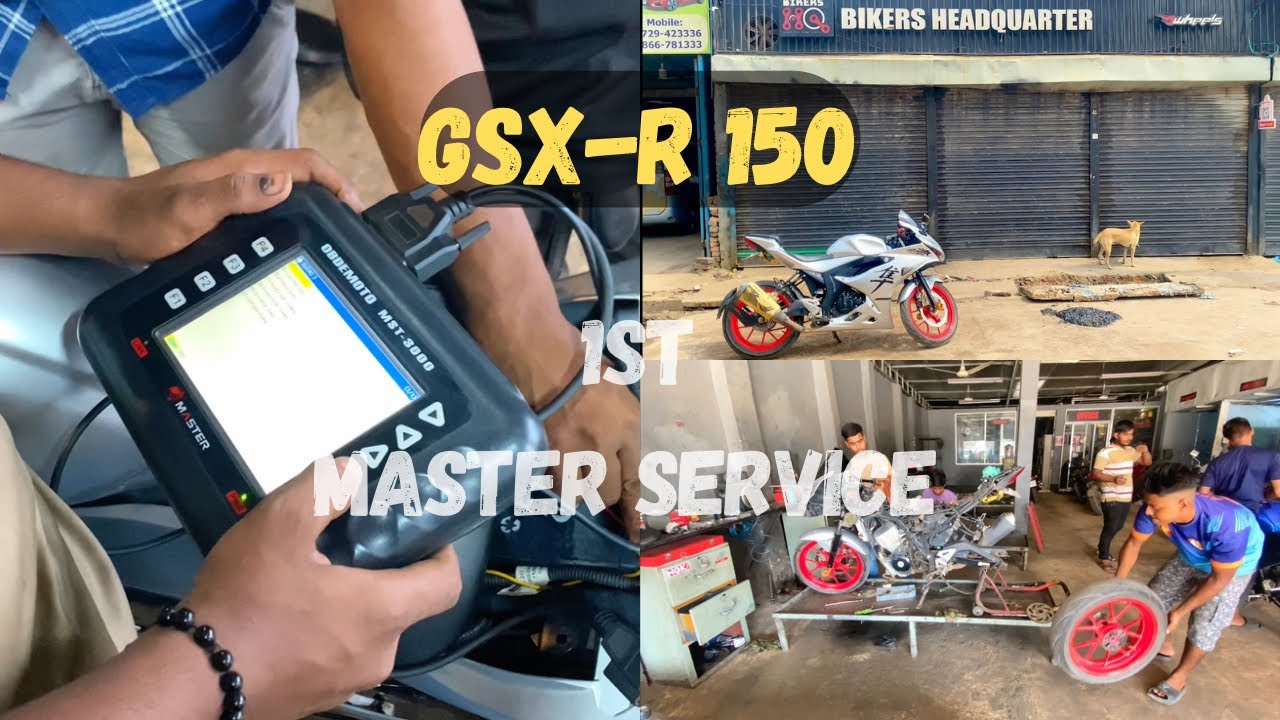 উত্তরা BIKERS HEADQUARTER এ GSX-R এর ১ম মাস্টার সার্ভিস করলাম | GSX-R 150 | MASTER SERVICE | #gsxr