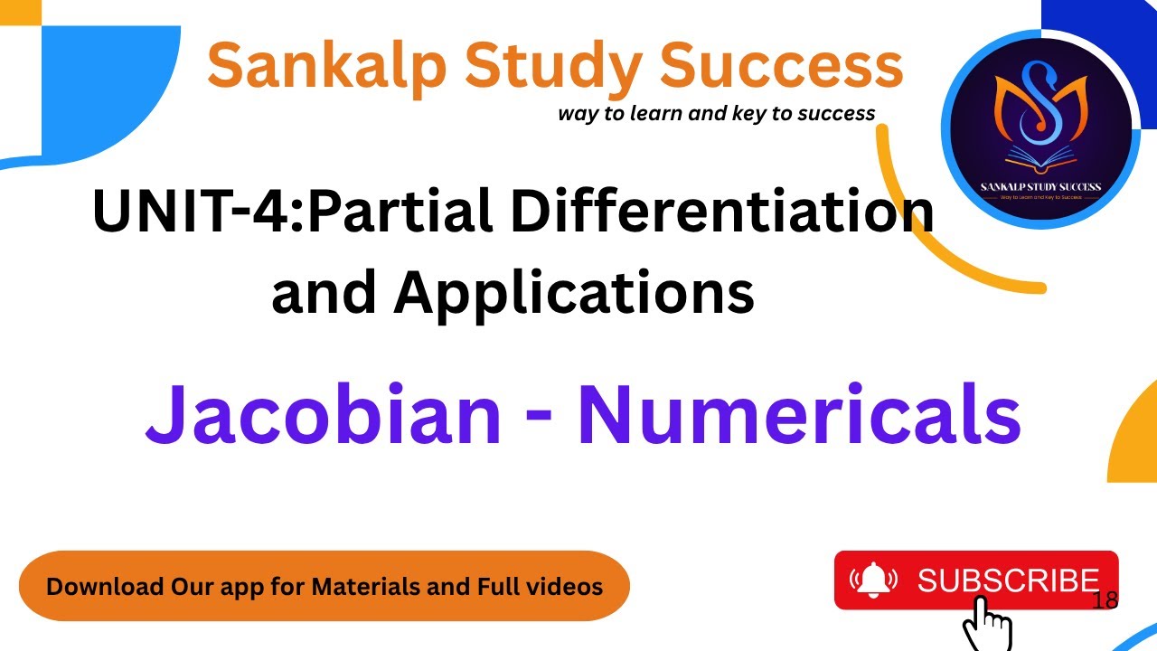 34.Jacobian | Most Repeated Solved Problems | M1 Unit-IV
