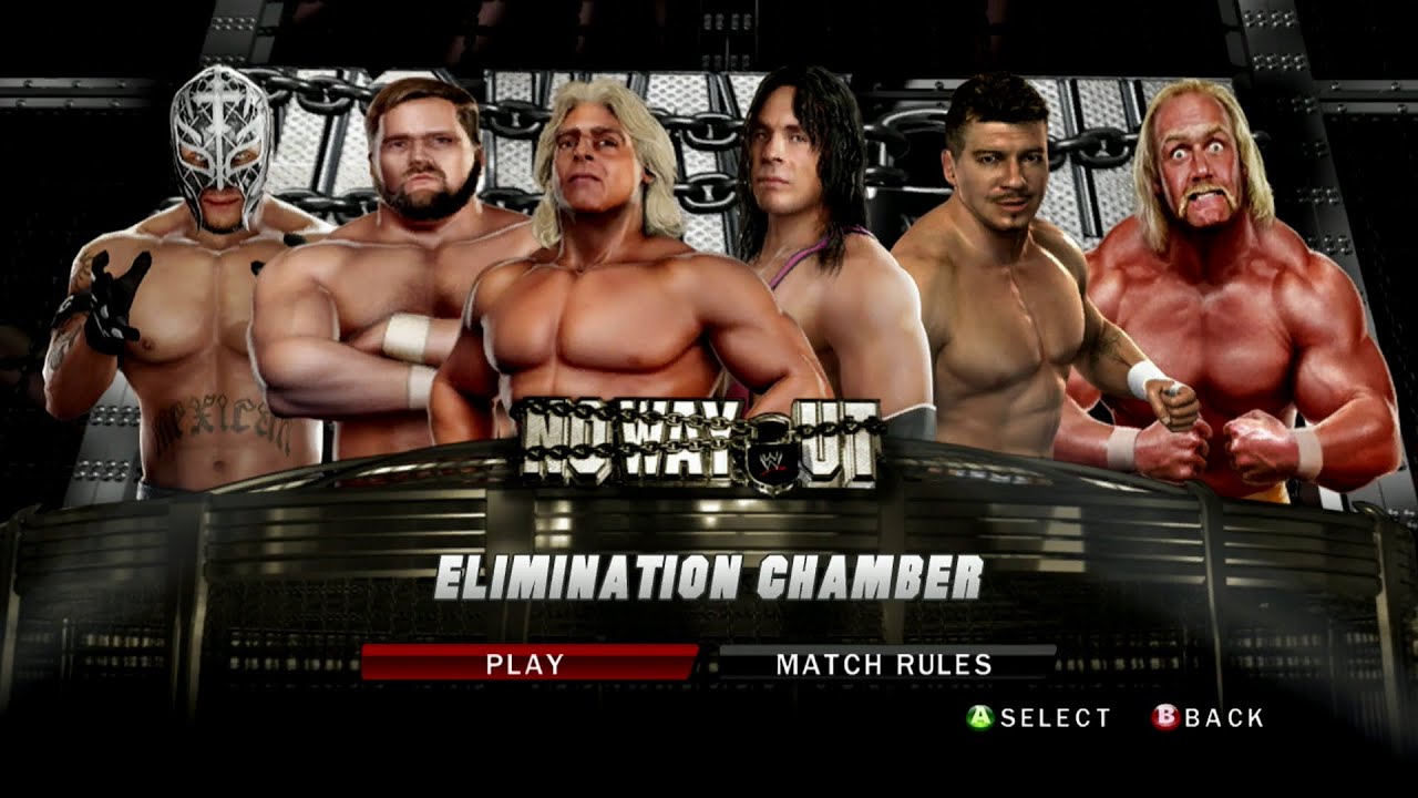 Bret Hart VS Hulk Hogan VS Ric Flair VS Arn Anderson VS Eddie Guerrero VS Rey Mysterio CHAMBER MATCH