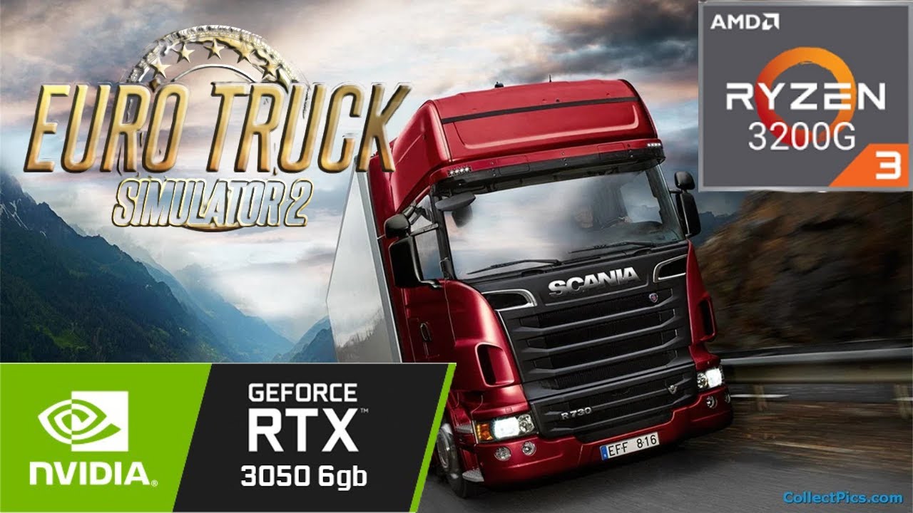 Euro Truck Simulator 2 - RTX 3050 6GB / RYZEN 3 3200G / 16GB RAM DDR4