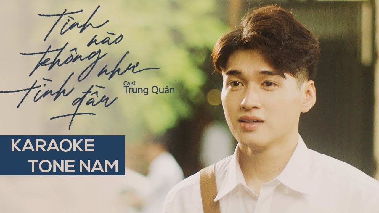 TÌNH NÀO KHÔNG NHƯ TÌNH ĐẦU | TRUNG QUÂN | BEAT KARAOKE CHUẨN (TONE NAM)