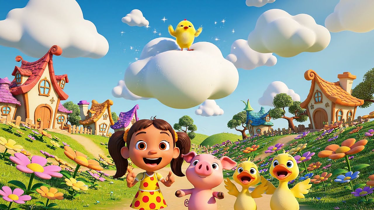 El pollito amarillo de Angry Birds rebotó alegremente | Canciones Infantiles y Rimas para Niños