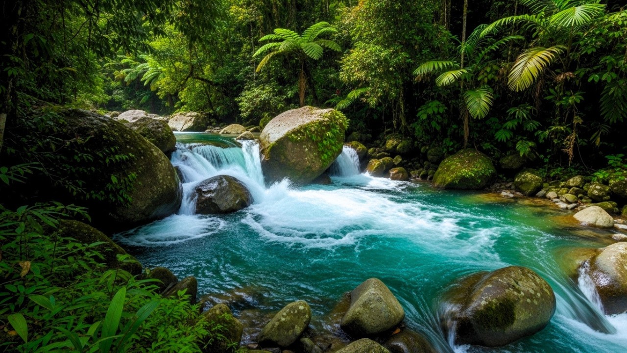 Soothing River Stream Sounds for Meditation & Mindfulness