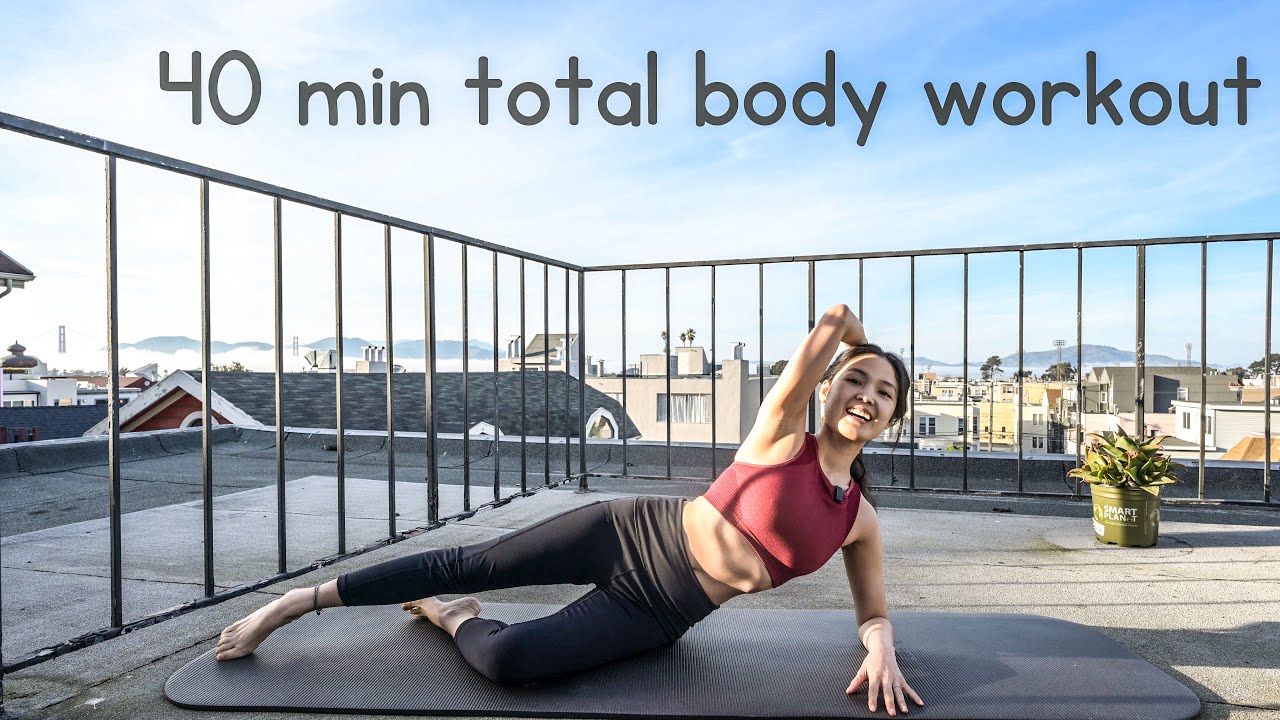 40 MIN TOTAL BODY PILATES WORKOUT | Low Impact Fat Burn At Home Workout