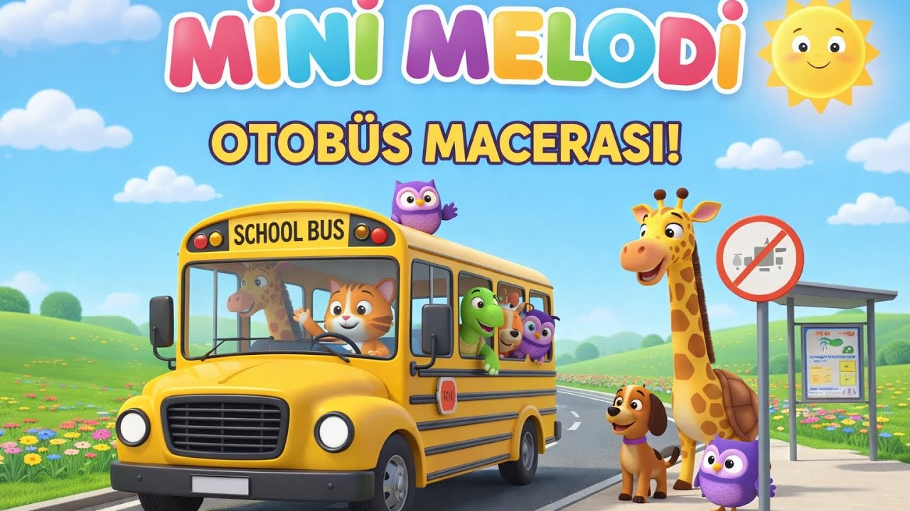  🚌 Sarı Otobüs Düt Düt Düt!| En Eğlenceli Çocuk Şarkıları - Mini Melodi