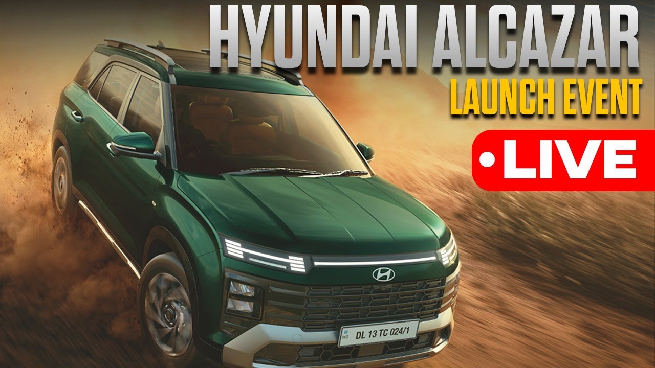 Hyundai Alcazar Launch event Live | 2024 Hyundai Alcazar launch in India | Hyundai Alcazar facelift