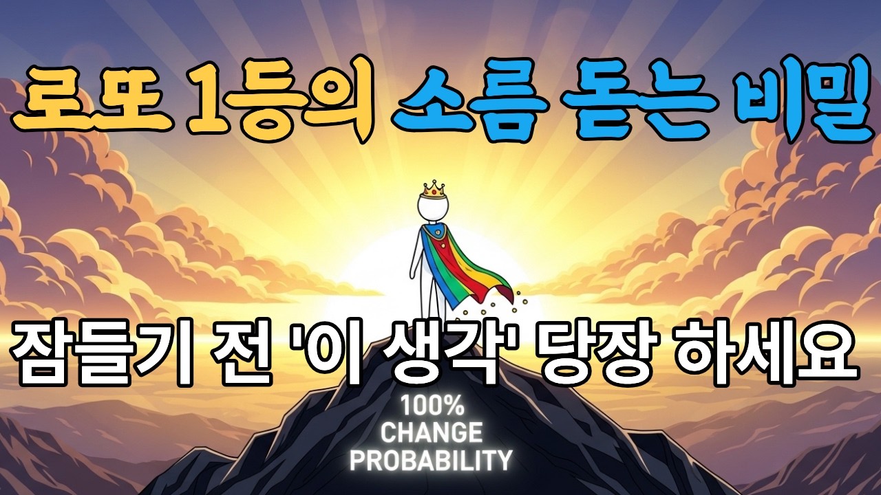 상상이 현실이 되는 진짜 이유: 로또 1등 당첨자의 3년 루틴에 숨겨진 심리학  매일 밤 베개 밑에 '30억'을 적고 잔 여자의 최후 ㄷㄷ