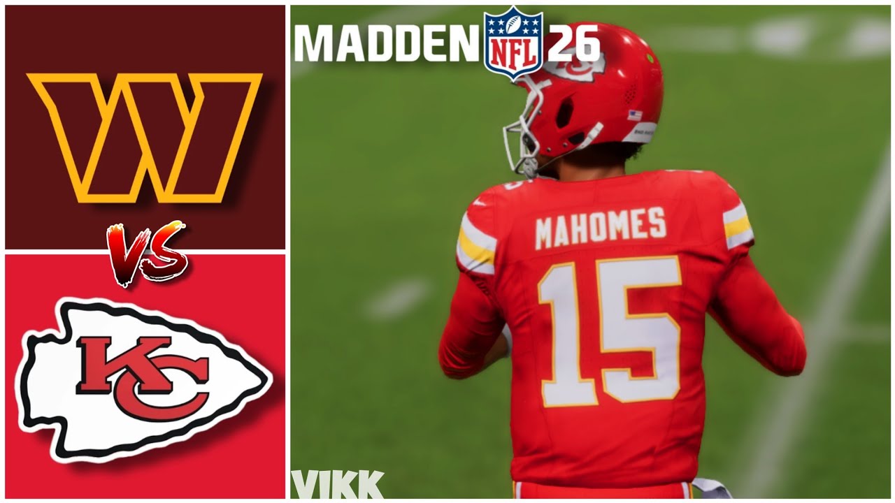 Commanders vs Chiefs Week 8 Simulation (Madden 26 Rosters)