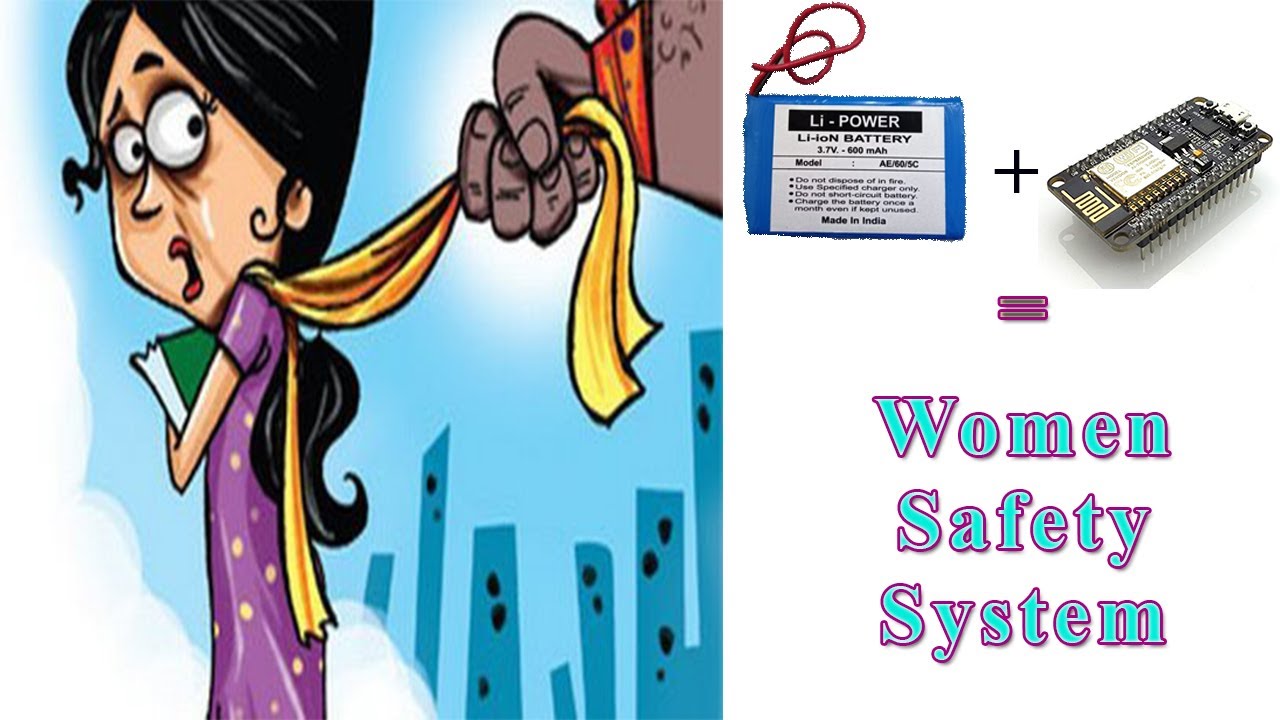 Women Safety System using Nodemcu | M42 TECH