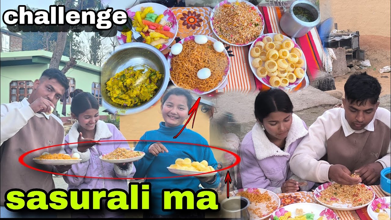Sasurali ma gayar challenge khatara bhayo  #challenge 