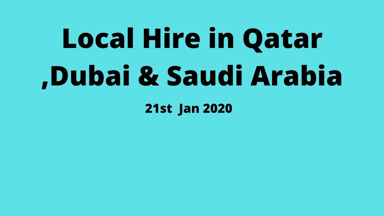 Local Hire in Dubai ! jobs in qatar, Saudi Arabia !jobs in dubai  urgently 22nd Jan 2020!