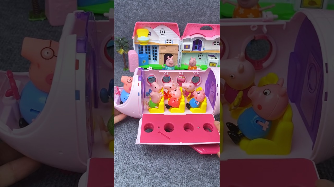 Satisfying with Unboxing & Review Peppa Pig Flying Home Airplane Toys ASMR #toys #peppapig #asmr