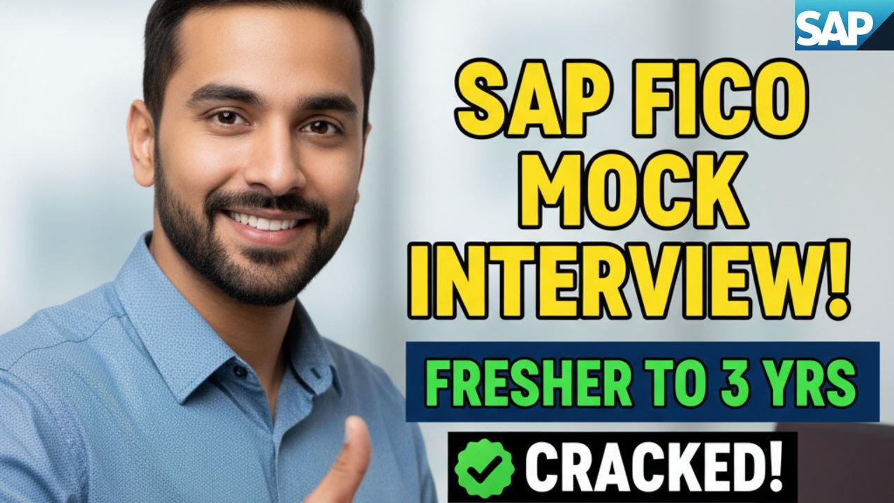 SAP FICO Mock Interview | FICO Interview Fresher to 3 Years