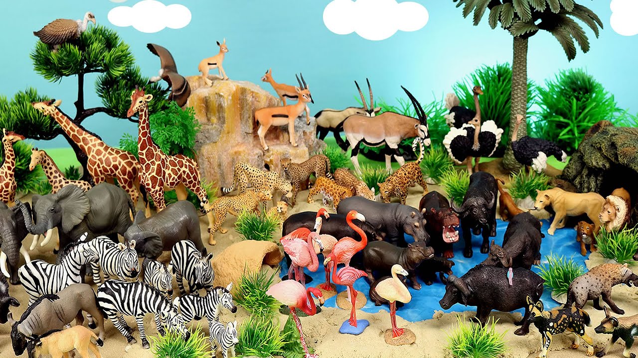 Animal Dioramas for Kids! Fun Habitat DIY  Waterhole Volcano Island and more!