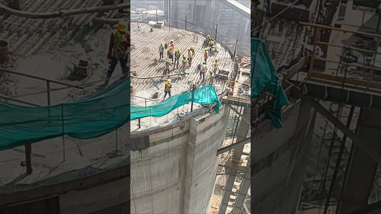 silo flooring #industry #silo #tower #plants #civil #construction #shorts