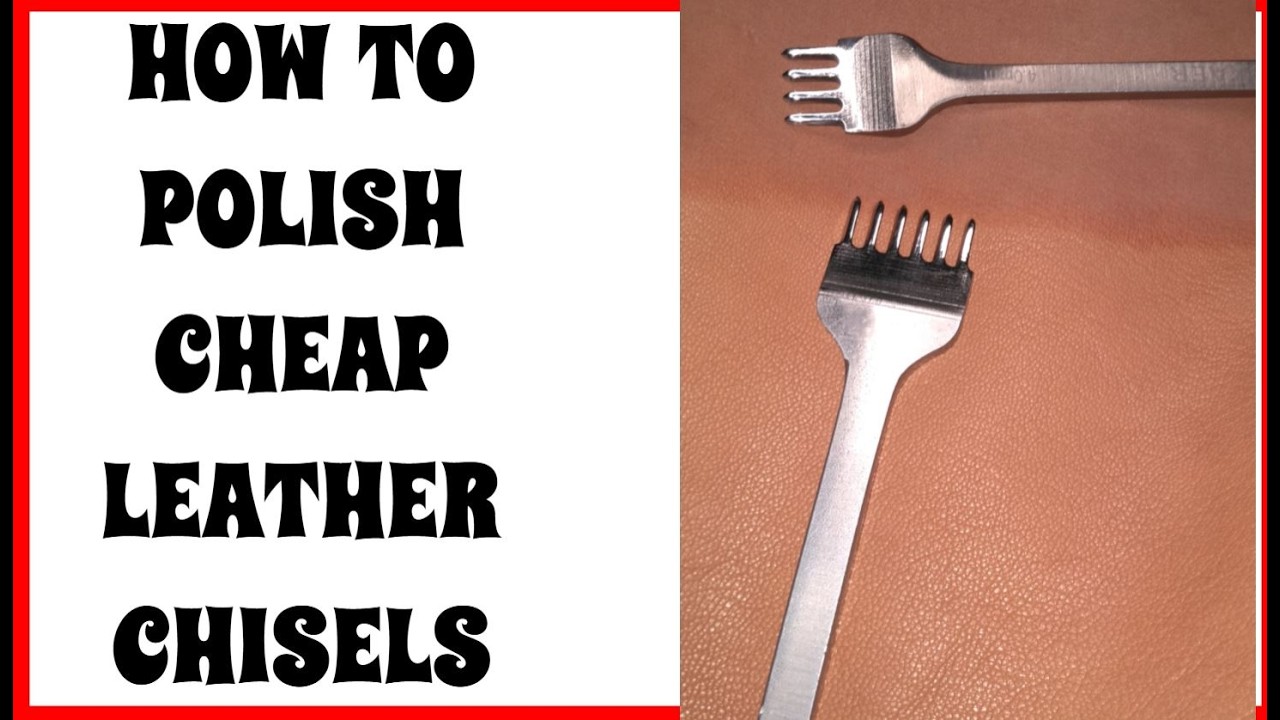 POLISHING CHEAP LEATHER STITCHING CHISELS #leather #diycrafts #leathercraft #leatherworking #howto