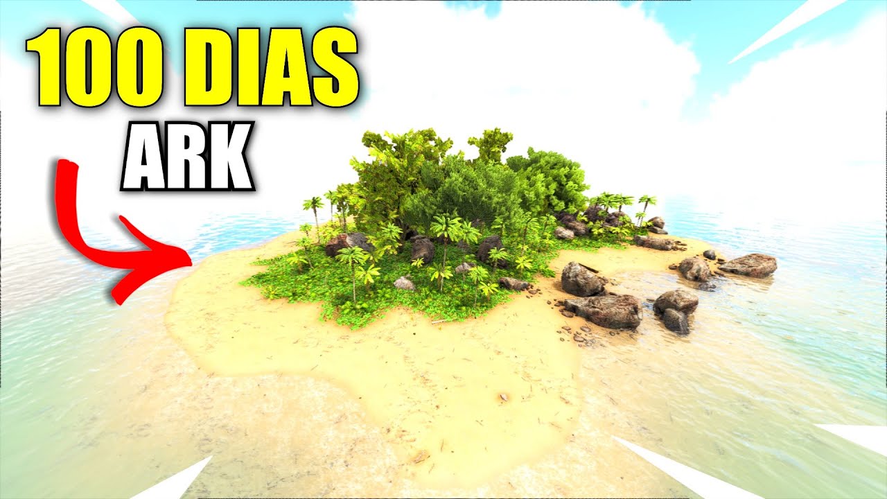 &iexcl;PASE 100 DIAS en una ISLA DESIERTA en ARK HARDCORE! La Pel&iacute;cula parte 2