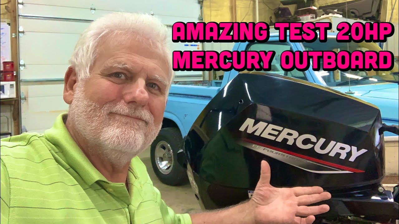 Распаковываем подвесной мотор Mercury мощностью 20 л.с. (и тестируем его на лодке!)
