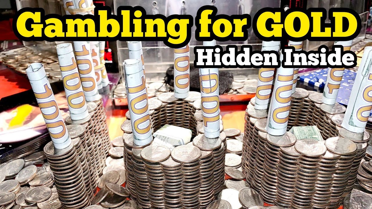 GAMBLING FOR GOLD ... Inside The High Limit Coin Pusher Jackpot WON MONEY ASMR