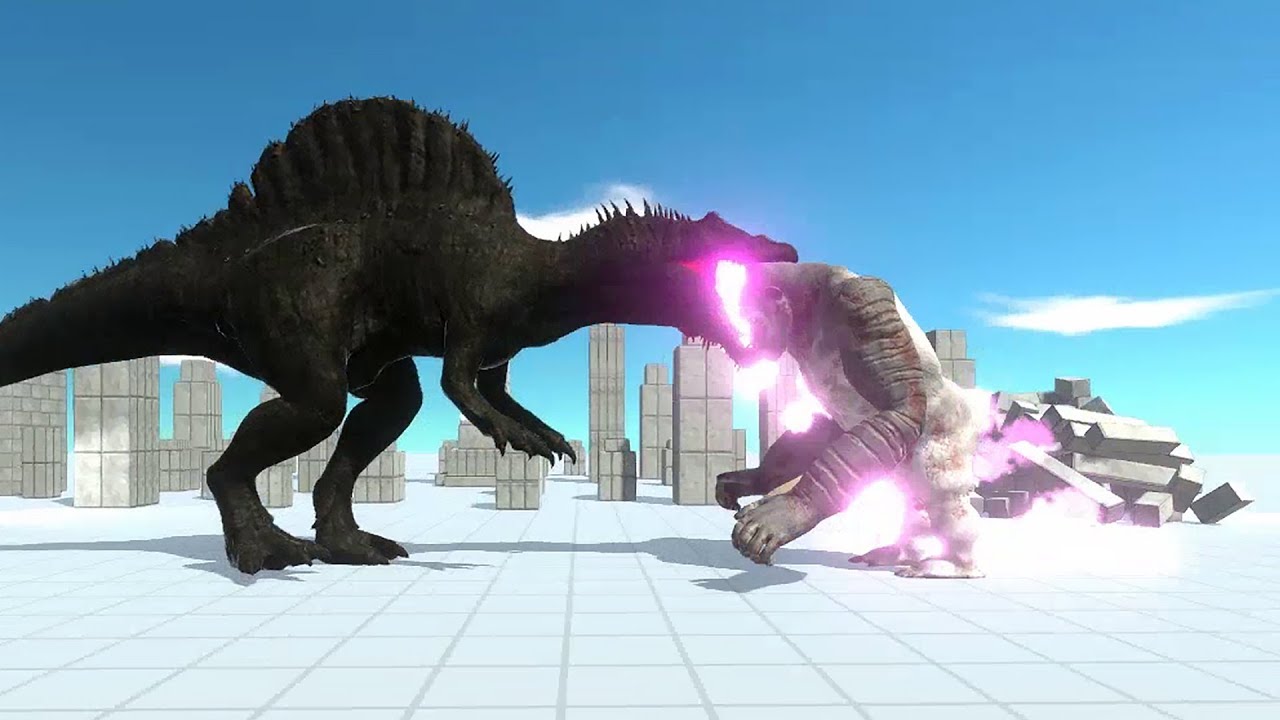 Godzilla (Spinozilla) VS Every Unit (Mutant Primates) - Animal Revolt Battle Simulator