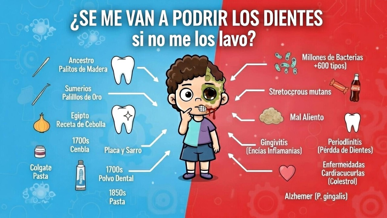 ¿SE ME VAN A PODRIR LOS DIENTES si no me los lavo?