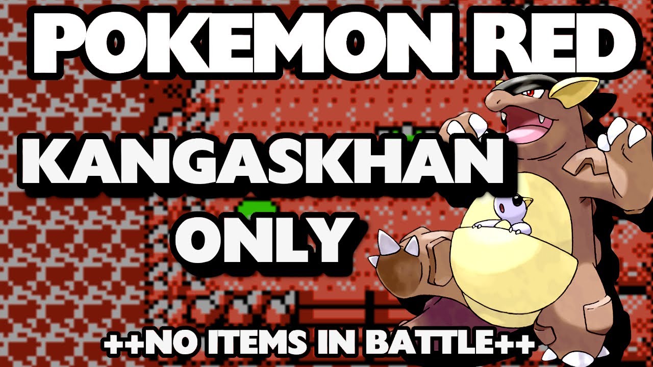 Can I Beat Pokemon Red With Only a Kangaskhan? - Pokemon Challenges - No Items In Battle!