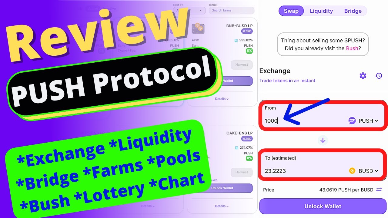 PUSH Protocol DEX Review &raquo; AMM +Yield Aggregator on Binance Smart Chain (BSC)