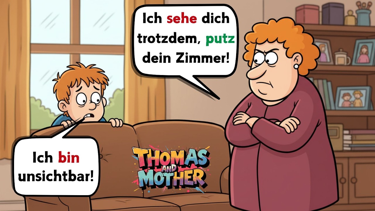 🌟 German for Beginners: Mother and Son Daily Conversation Practice 🔥
