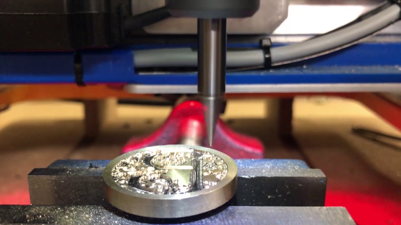 Brass Wax Stamp Handibot Test Cut