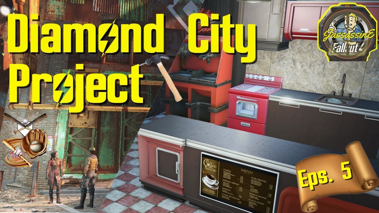 Fallout 4 - Diamond City Project Eps 5 - A Custom Kitchen