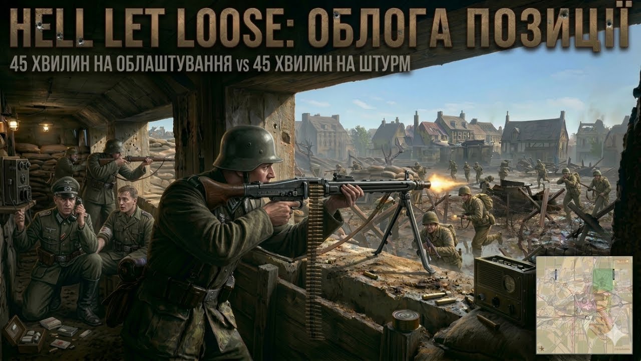 #7.HELL LET LOOSE: ОСТАННЯ ФОРТЕЦЯ: ЧИ ВИСТОЇТЬ ОБОРОНА БЕЗ ТАНКІВ ТА АРТИ?