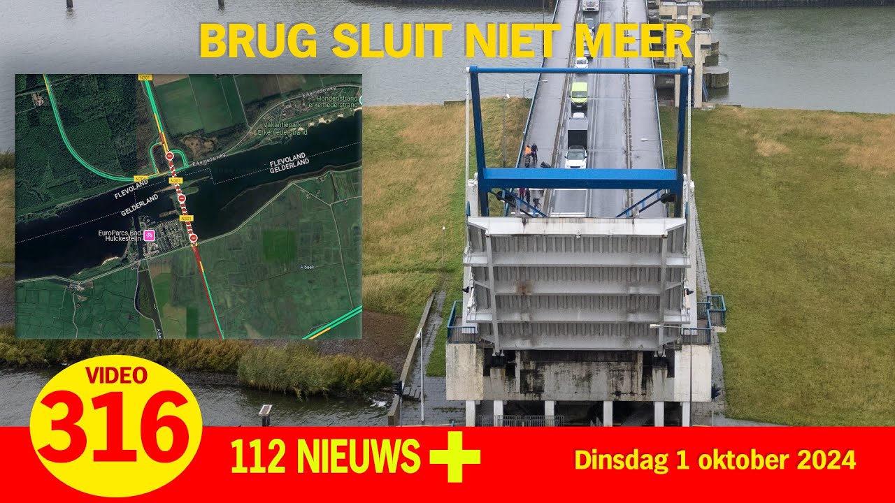 Storing Brug Nijkerkersluis zorgt voor ernstige verkeershinder