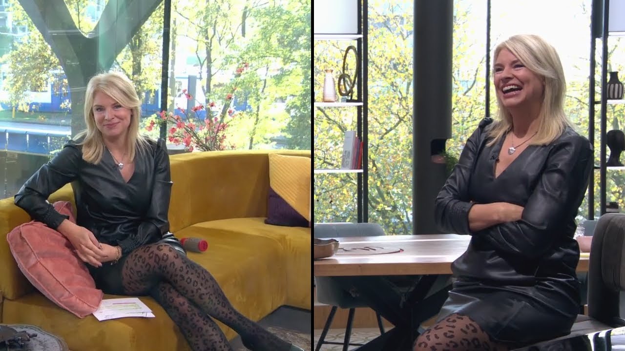 Leather Dress Pantyhose Heels Pernille La Lau 20201103