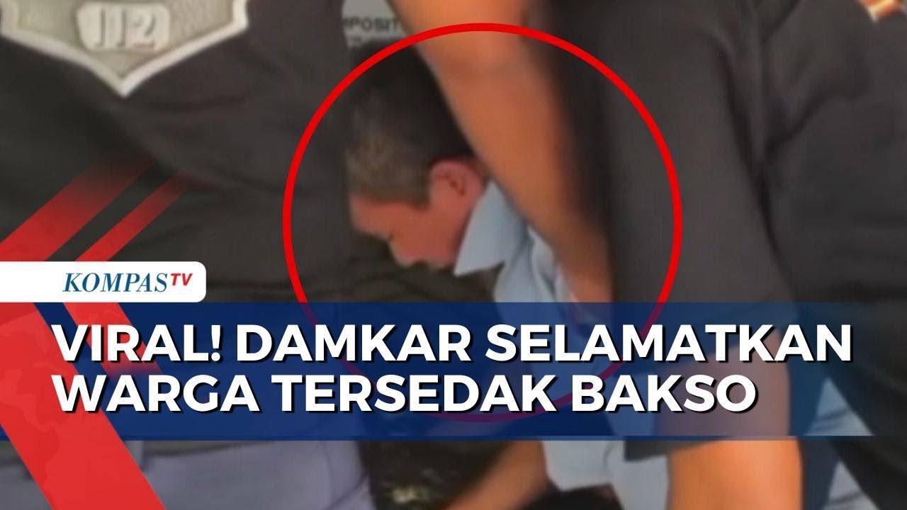 Viral! Rekaman Aksi Damkar Selamatkan Warga Bogor Tersedak Bakso