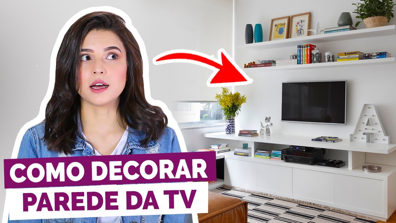 PAREDE DA TV NA SALA - IDEIAS PRA DECORAR | #DicaDaPâ