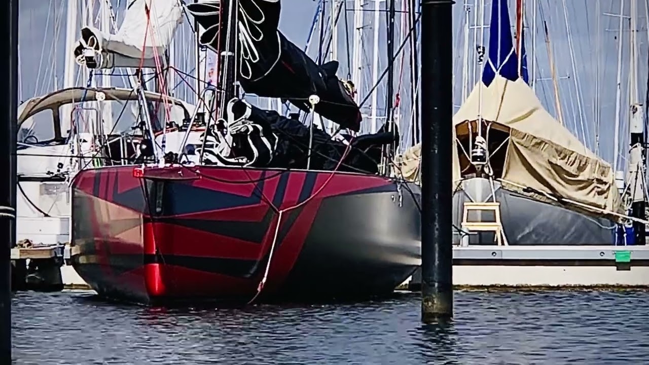 Avery Dennison Black Satin & Vampire Red Metallic Satin on Dehler 30 OD 2020 - Design: Thea Harksen